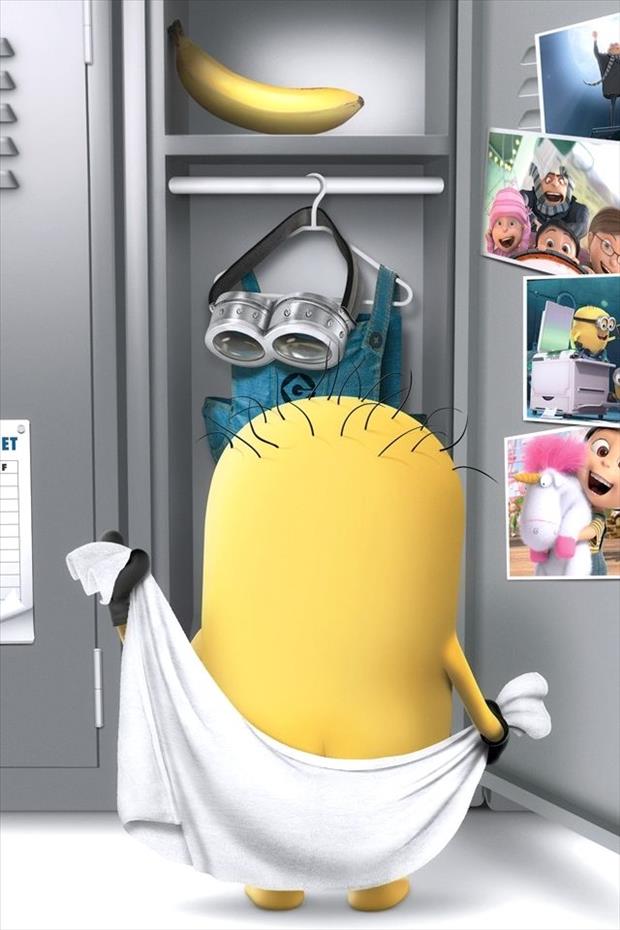 funny minions naked