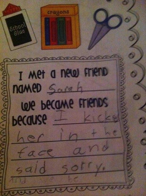 funny notes from kids