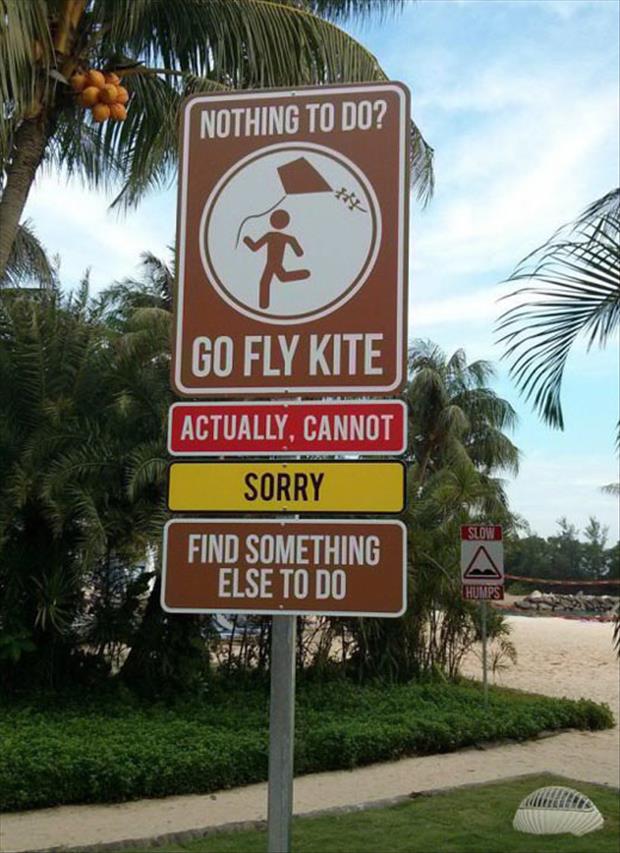 funny park signs