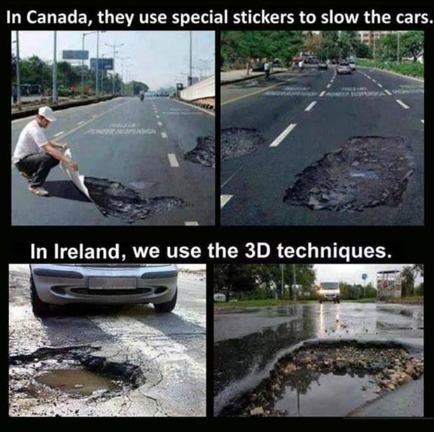 funny potholes