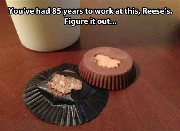 reeses peanut butter cup problems