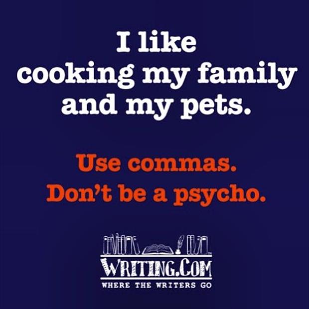 use commas