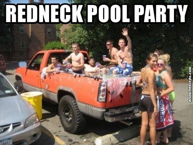 redneck pool party