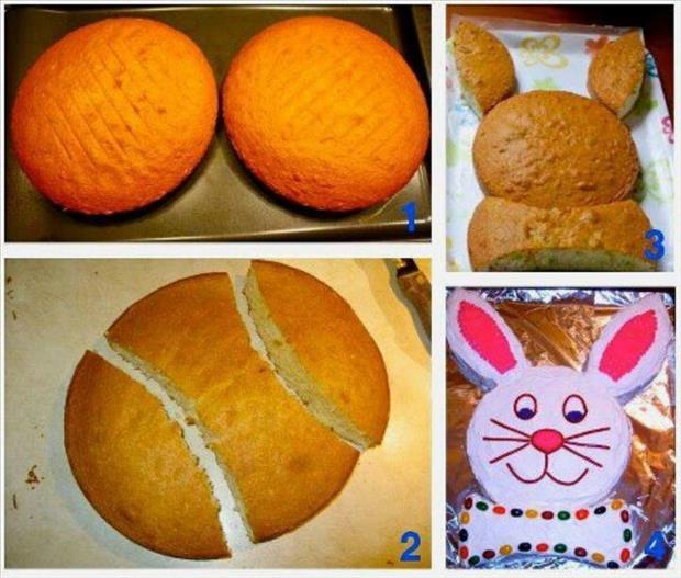 Bunny shaped cake