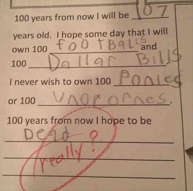 Funny school papers