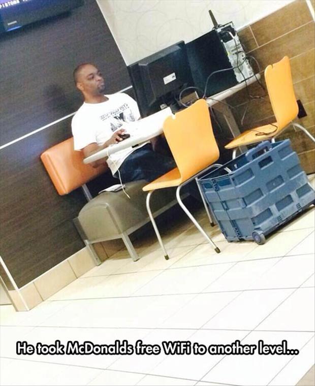 McDonald's Free wifi