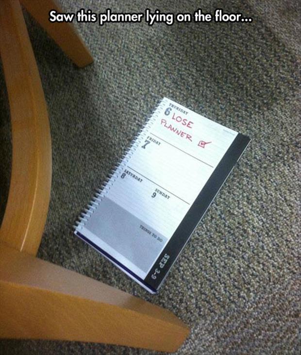 funny planner