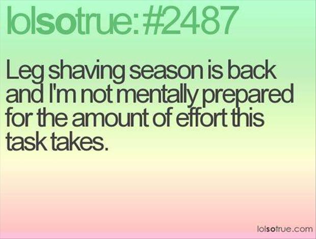 leg shaving season