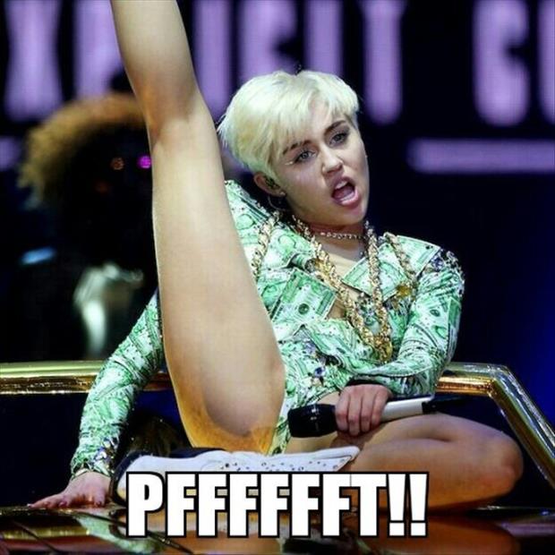 miley cyrus farts