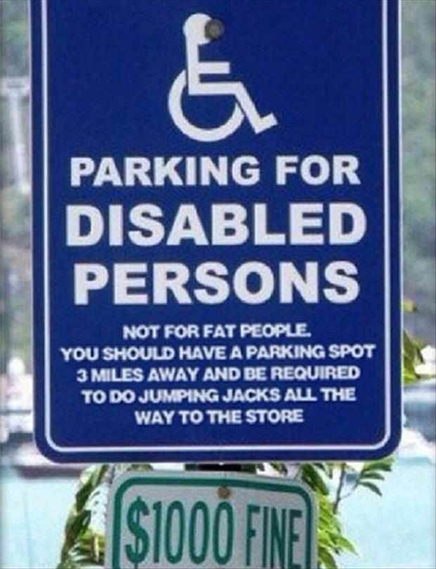 parking for disabled people