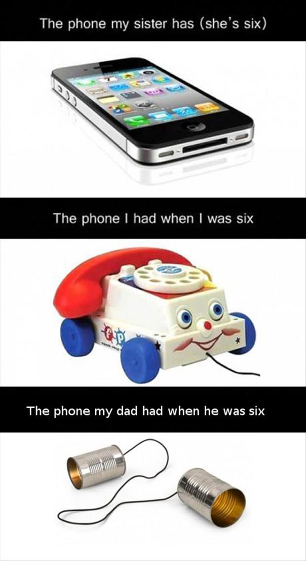 the phone I had when I was six