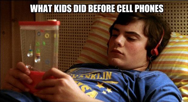 what kids did before cell phones