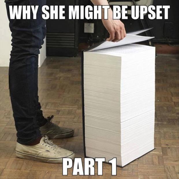 why she might be upset