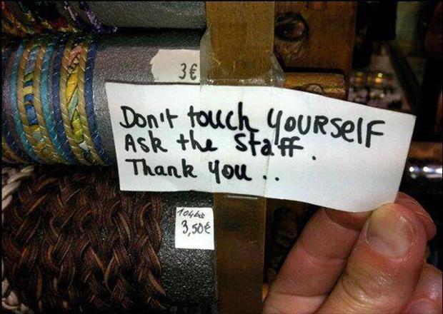 don't touch yourself