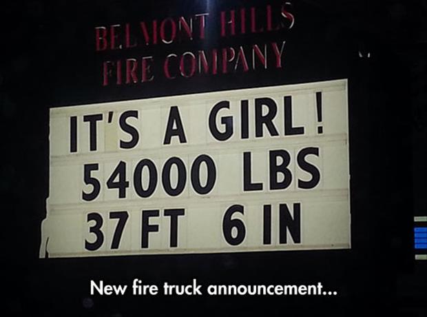 firetruck announcment