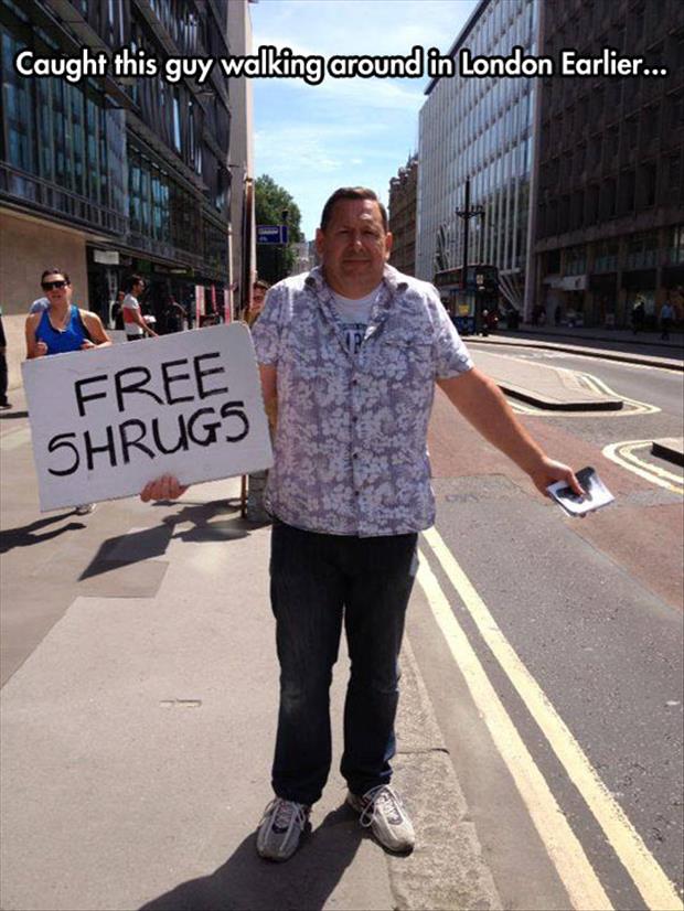 free shrugs