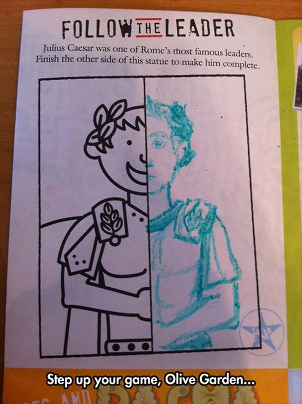 funny olive garden drawings