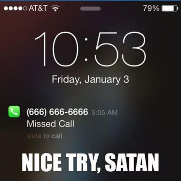 nice try satan