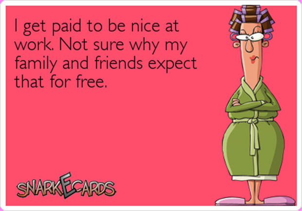 paid to be nice