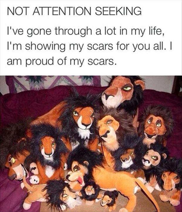 showing you my scars