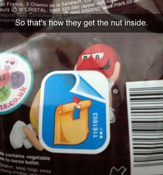 so that's how you get a nut inside