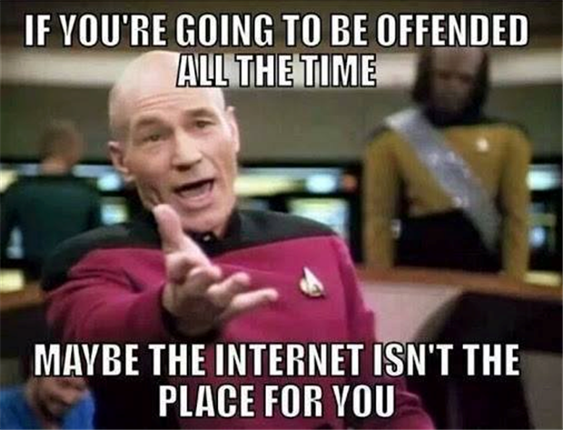 the internet is not a place for you