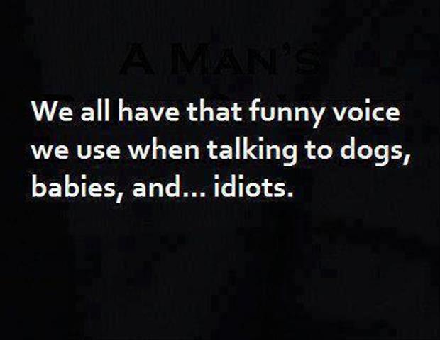 we all have funny voices