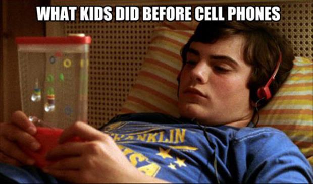 what kids did before cell phones