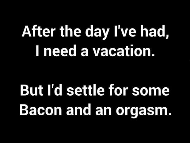 bacon and orgasm