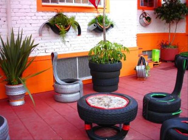 do it yourself projects using old tires, dumpaday (12)