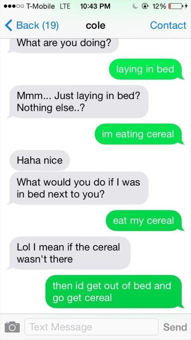 eating cereal