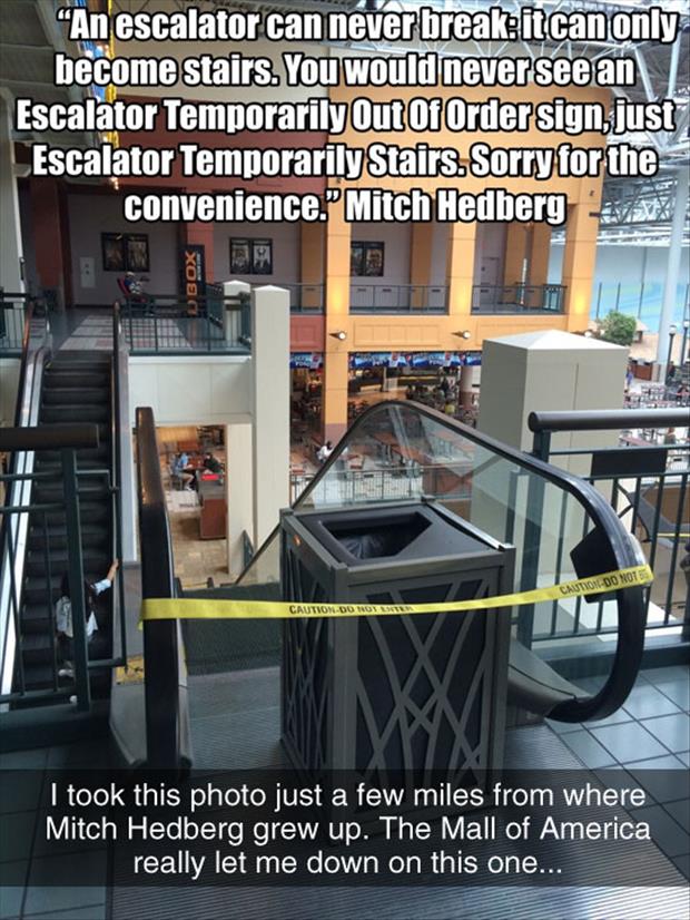 escalator out of order