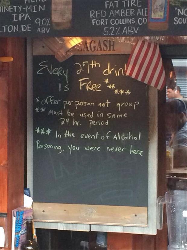 funny bar signs