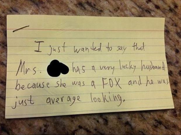 funny notes from kids