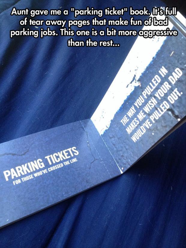 funny parking tickets