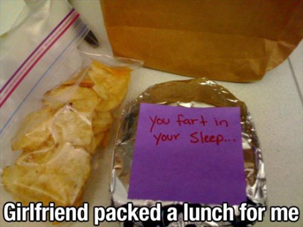 girlfriend packed me a lunch