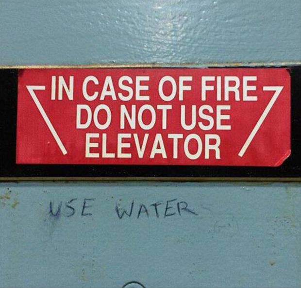 in case of fire