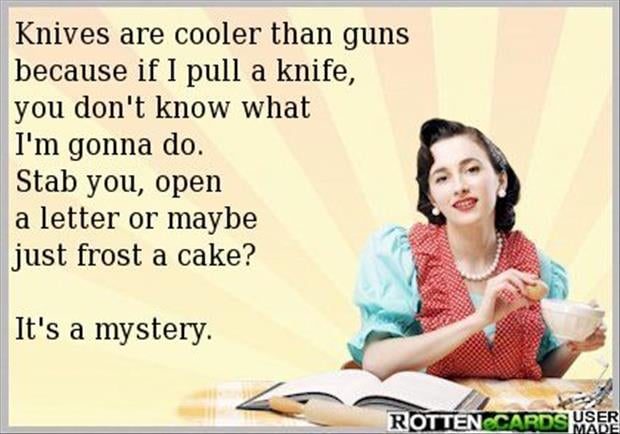 knives vs guns