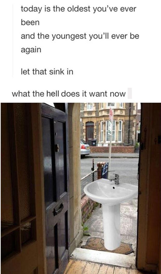 let the sink in