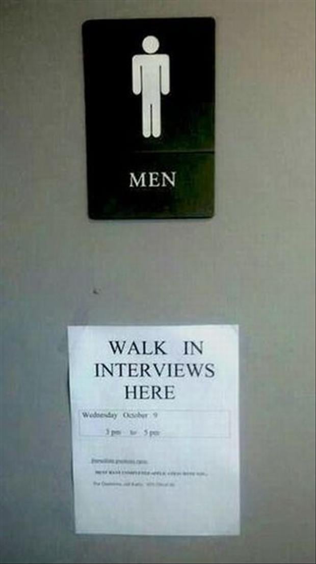 walk in interviews