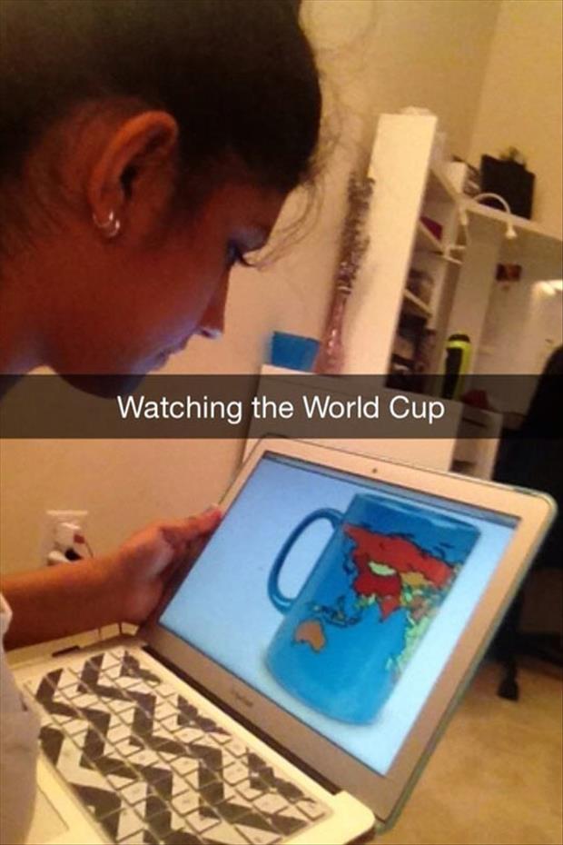 watching the world cup