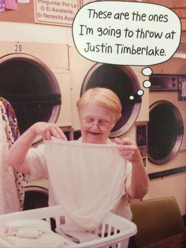 a grandma panties for justin timerlake