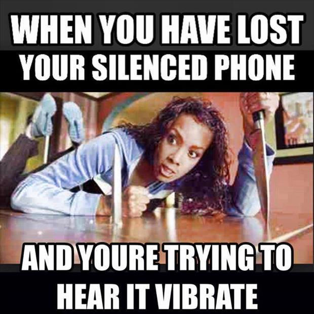 a person looses their cell phone when its on silent mode