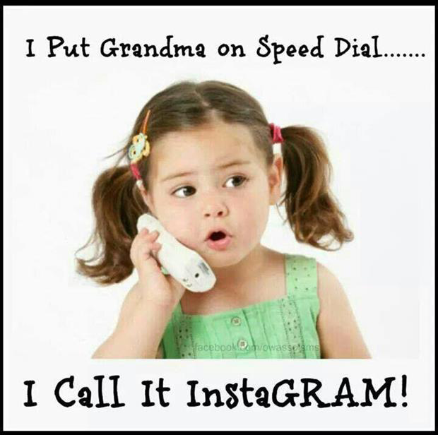 calling grandma