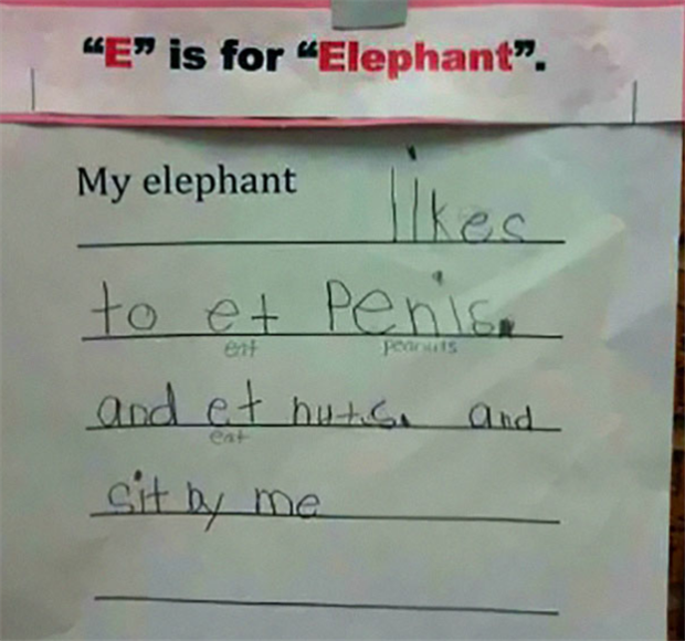 e is for elephant