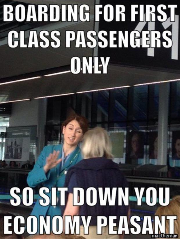 first class passengers only