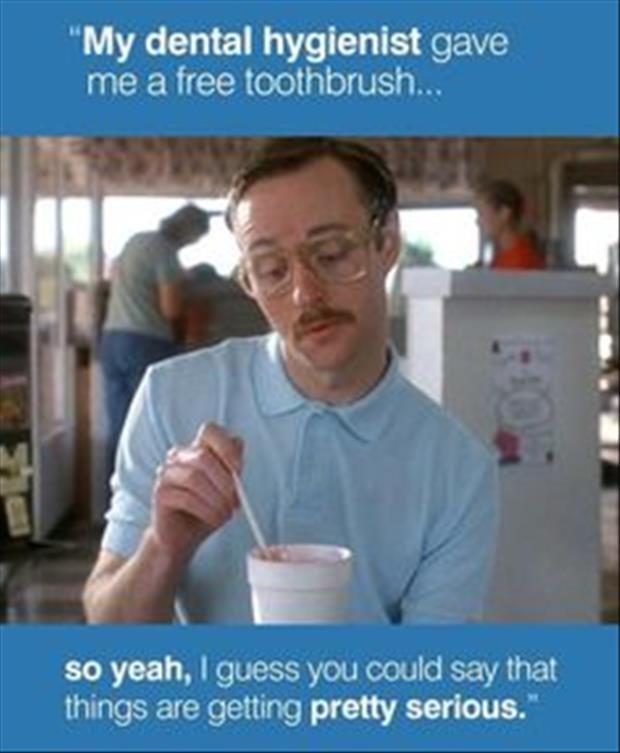 free tooth brush at the dentist