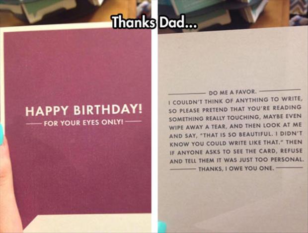 funny birthday cards from dad