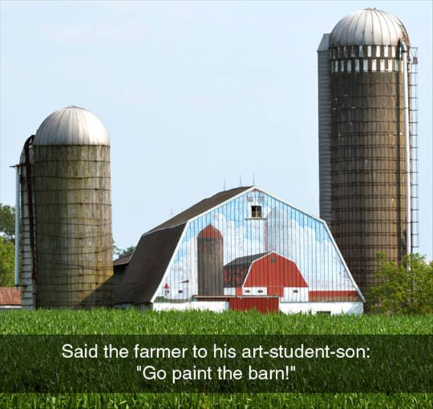 go paint the farm