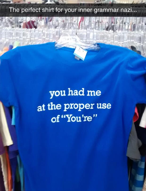 grammar nazi tshirt